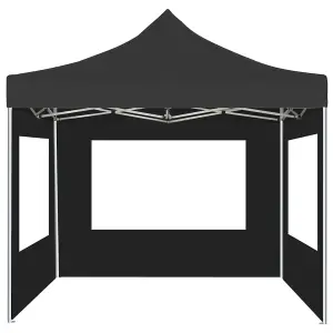 Berkfield Professional Folding Party Tent with Walls Aluminium 3x3 m Anthracite