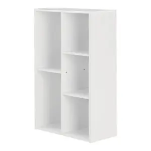 Kaidence 5-Cube Reversible Open Shelf Bookcase White