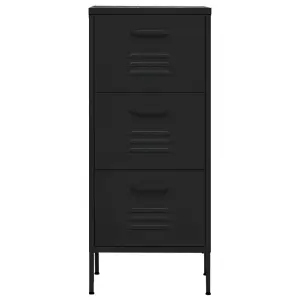 Berkfield Storage Cabinet Black 42.5x35x101.5 cm Steel