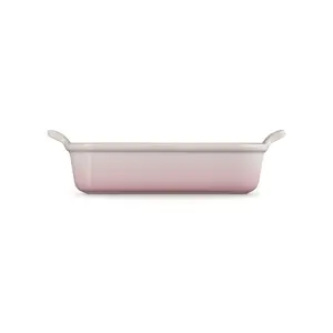 Le Creuset Stoneware Heritage Rectangular Dish Shell Pink / 26cm