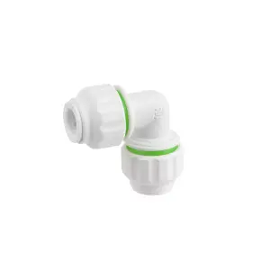 Flomasta Push-fit 90° Pipe elbow (Dia)10mm 95mm