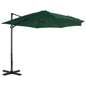 Berkfield Outdoor Umbrella with Portable Base Green