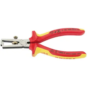 Draper Knipex 11 08 160UKSBE VDE Fully Insulated Wire Stripping Pliers, 160mm 31930