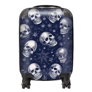 Evening Skulls And Stars Suitcase - Small