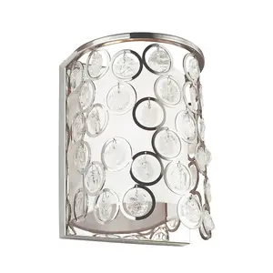 Elstead Lexi 1 Light Indoor Wall Light Polished Nickel, E27