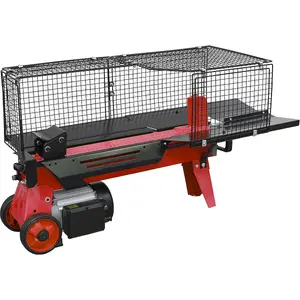 5 Tonne Log Splitter - 520mm Length Capacity - Mesh Cage - 2200W Motor