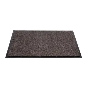 Sentry Barrington Cotton Washable Mat 16 x 24'' Dark Brown