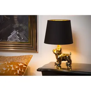 Lucide Extravaganza Sir Winston Retro Table Lamp - 1xE14 - Gold