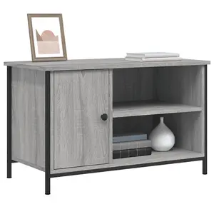 Berkfield TV Cabinet Grey Sonoma 80x40x50 cm Engineered Wood