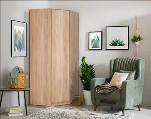 Miami Sonoma Oak Effect Corner Wardrobe