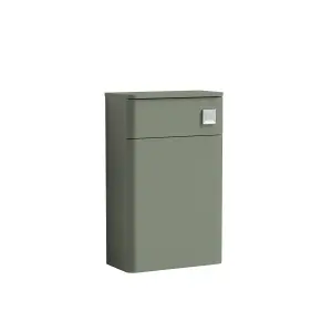 Floor Standing Concealed WC Toilet Unit - 500mm - Satin Green (Concealed Cistern Not Included)