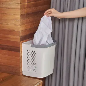 Laundry Basket 2 Tier 3 Section Laundry Hamper Sorter Divided Clothes Storage Organizer on Wheels