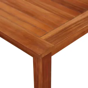 Berkfield Garden Table 85x85x74 cm Solid Acacia Wood