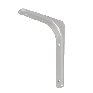 GoodHome Alchimy Silver effect Steel Shelving bracket (H)200mm (D)150mm