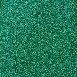 Glitter Felt Sheets: 30 x 23cm: Green: Pack of 10 Pieces