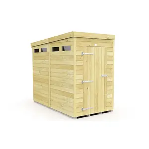 DIY Sheds 4x8 Pent Security Shed - Single Door