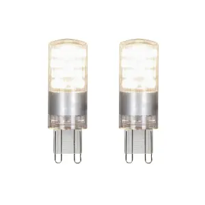 Jacobsen G9 2.6W Warm white LED Light bulb, Pack of 2