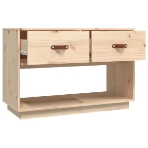 Berkfield TV Cabinet 90x40x60 cm Solid Wood Pine