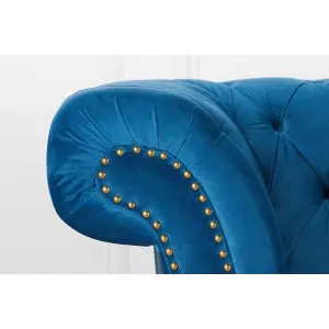 Birlea Chester 2 Seater Sofa Blue