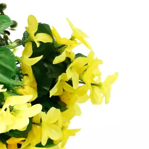 Gardenwize Solar Hanging Primrose Flower 30 LED Lights - Yellow