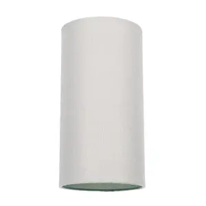 Contemporary and Stylish Dove Grey Linen Fabric Tall Cylindrical 25cm Lampshade