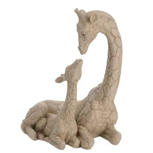 Naturecraft Collection Giraffe & Calf Sandstone Finish