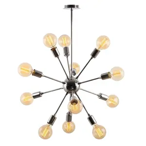 Luminosa Model 31 Deco 10-light Sputnik Sphere Chrome Chandelier