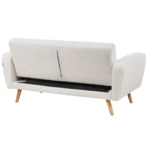 2 Seater Sofa FLORLI Off-White Boucle