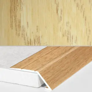 A45 31mm Aluminium Wood Effect Self Adhesive Door Threshold Ramp Profile - Ale Oak, 0.9m