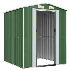 Berkfield Garden Shed Green 192x191x223 cm Galvanised Steel