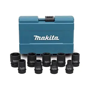 Makita Makita D-41517 Impact Socket Set 1/2in Drive (9 Piece) D-41517