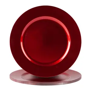 33cm Charger Plate Glossy Red