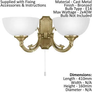 Ceiling Pendant & 2x Matching Wall Lights Bronze Satin Glass Multi Chandelier