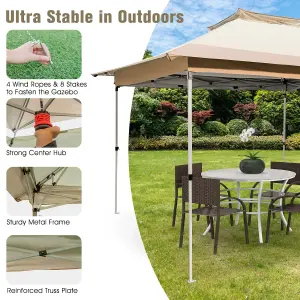 Costway 3.6 x 3.6 M Pop up Gazebo Tent Portable Canopy Shelter w/ Vented Top