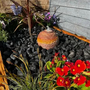 Sandstone Sphere 20cm Natural Stone Solar Water Feature