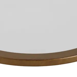 Tabatha Wood Flat Wall Mirror Bronze / 110cm H x 110cm W