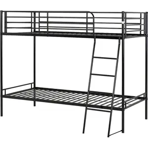 Dore Single (3') Futon Bunk Bunk Bed Black