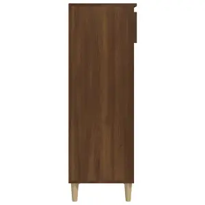 Berkfield Shoe Cabinet Brown Oak 40x36x105 cm Engineered Wood