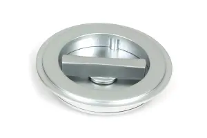 From The Anvil Satin Chrome 75mm Art Deco Round Pull - Privacy Set