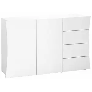 Kimbolton 124 Cm Wide 4 Drawer Sideboard White