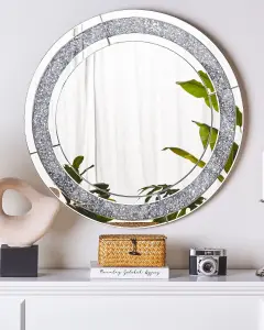 Beliani Glam Wall Mirror ERBRAY Silver