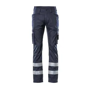 Mascot Frontline Service Trousers with Reflective Tape (Dark Navy)  (36.5) (Leg Length - Long)