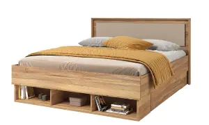 Luxurious Impressio 31 Divan Bed EU King 1700mm x 1010mm x 2040mm in Oak Mauvella & Congo - Elegant Bedroom Centrepiece