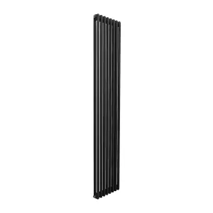 Nes Home 1800 X 380 mm Double Column Matte Black Radiator