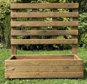 Garden Trough Planter Trellis Plant Support Screen Wooden Outdoor