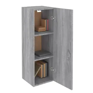 Berkfield TV Cabinet Grey Sonoma 30.5x30x90 cm Engineered Wood