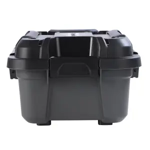 Ezy Storage Bunker tough Black 12L XS Stackable Storage box with Lid