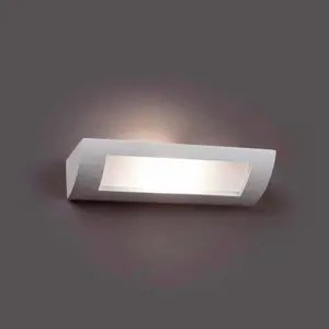 Luminosa Cheras 1 Light Indoor Wall Light White Plaster