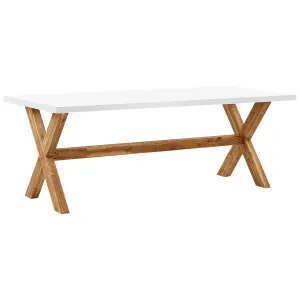 Garden Table Concrete White OLBIA