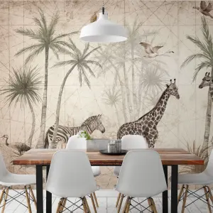 Grandeco Animal Jungle 7 panel Mural 2.8 x 3.71m